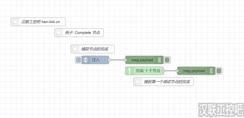 Node-RED教程-常用-complete-01-节点执行完成后的处理-汉联工控吧
