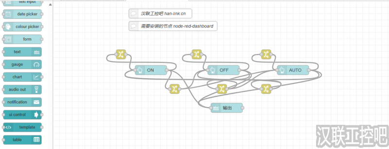 Node-RED教程 – 116 – 按钮样式-汉联工控吧