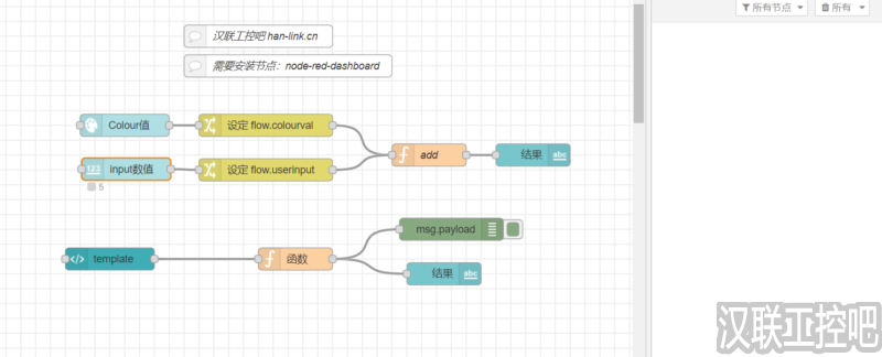 Node-RED教程 – 142 – UI界面加计算-汉联工控吧