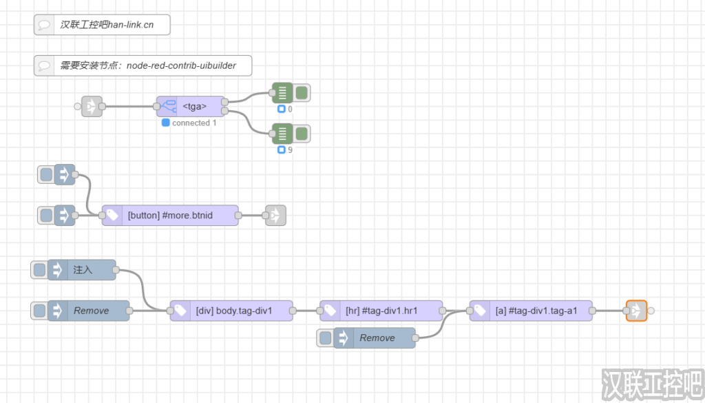 Node-RED教程 – 155 – uibuilder：uib-tag节点-汉联工控吧